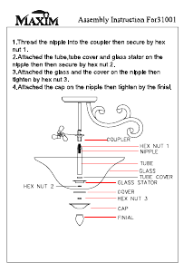 Manual Maxim 31001WSCU Richmond Lamp