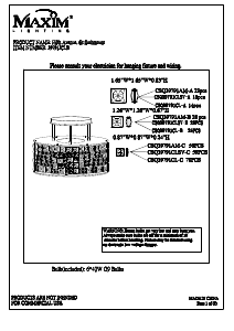 Handleiding Maxim 39791JCLB Fifth Avenue Lamp