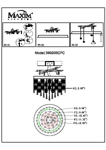 Manuale Maxim 39920BCPC Jewel Lampada