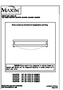 Handleiding Maxim 55543WTSN Linear Lamp