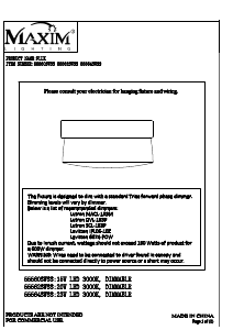 Handleiding Maxim 55564SWSS Flux Lamp