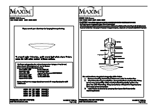 Handleiding Maxim 57627WTBZ Diverse Lamp