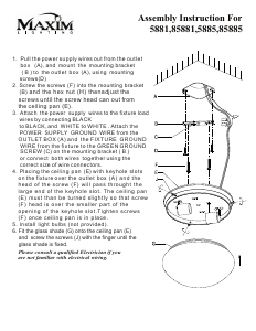 Manual Maxim 85881WTWT Utility Lamp