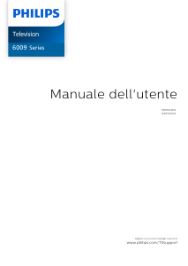 Manuale Philips 40PFS6009 LED televisore