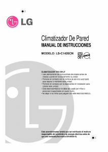 Manual de uso LG LS-C1420CN Aire acondicionado