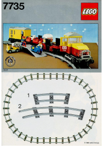 Bruksanvisning Lego set 7735 Trains Godstog