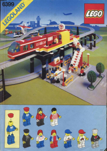 Handleiding Lego set 6399 Town Vliegveld shuttlebus