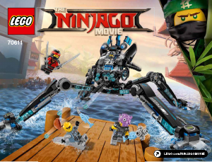 Manual de uso Lego set 70611 Ninjago Guerrero acuático