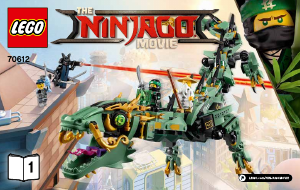 Návod Lego set 70612 Ninjago Robotický drak Zeleného nindžu