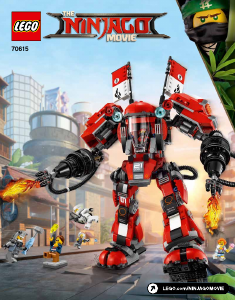 Manual de uso Lego set 70615 Ninjago Robot del fuego