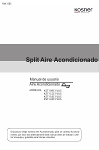 Manual de uso Kosner KSTI-09C Plus Aire acondicionado