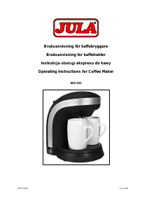 Bruksanvisning Jula 802-332 Kaffemaskin