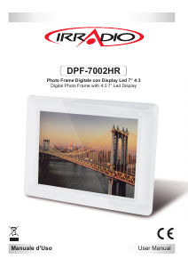 Manuale Irradio DPF-7002HR Cornice digitale