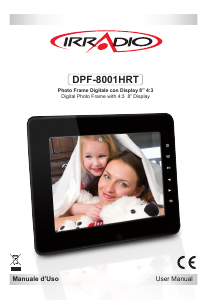 Manual Irradio DPF-8001HRT Digital Photo Frame