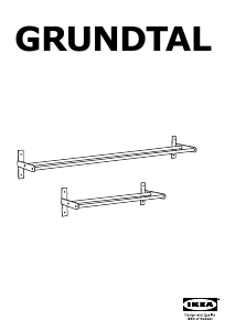 Hướng dẫn sử dụng IKEA GRUNDTAL (40x14) Giá để khăn