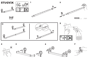 Manual IKEA STUGVIK Suport prosop