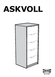 Használati útmutató IKEA ASKVOLL (45x41x109) Fésülködőasztal