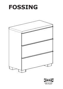 Mode d’emploi IKEA FOSSING (80x40x85) Commode