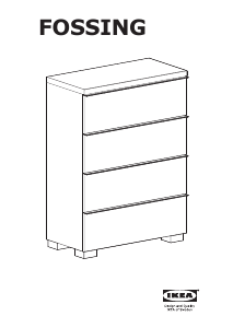 Mode d’emploi IKEA FOSSING (80x40x105) Commode