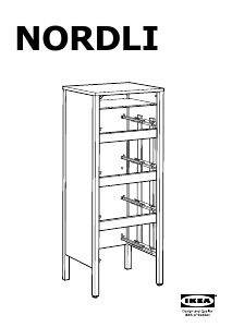 사용 설명서 이케아 NORDLI (48x40x125) 드레서