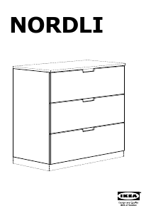 Használati útmutató IKEA NORDLI (80x43x143) Fésülködőasztal