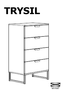 Hướng dẫn sử dụng IKEA TRYSIL (60x40x99) Tủ ngăn kéo