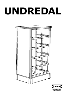 Руководство IKEA UNDREDAL (67x49x122) Комод