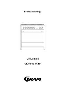 Bruksanvisning Gram GK 90-00 TA RF Spis