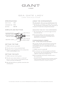 Handleiding Gant 1043 Sea Gate Lady Horloge