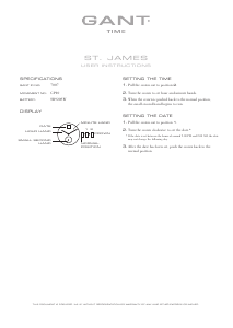 Manual Gant 7007 St. James Watch