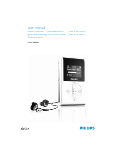 Bedienungsanleitung Philips HDD084 Mp3 player