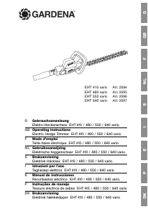 Bedienungsanleitung Gardena EHT 410 vario Heckenschere