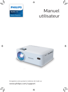 Mode d’emploi Philips NPX100 NeoPix 100 Projecteur