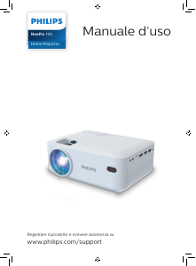 Manuale Philips NPX100 NeoPix 100 Proiettore