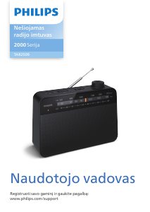 Vadovas Philips TAR2509 Radijo imtuvas