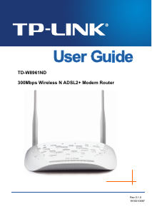 Manual TP-Link TD-W8961ND Router