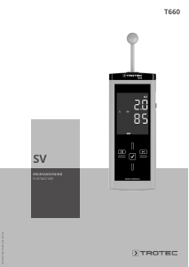 Bruksanvisning Trotec T660 Fuktmätare