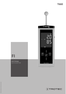 Käyttöohje Trotec T660 Kosteusmittari