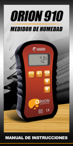 Manual de uso Wagner Orion 910 Medidor de humedad
