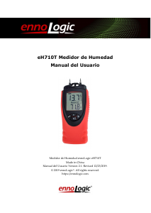 Manual de uso ennoLogic eH710T Medidor de humedad