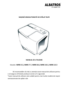 Manual Albatros WMS 8.8 Mașină de spălat
