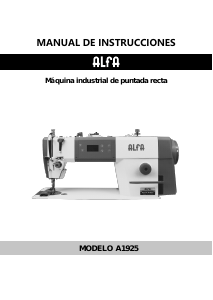 Manual de uso Alfa A1925 Máquina de coser