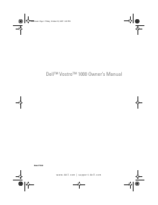 Manual Dell Vostro 1000 Laptop