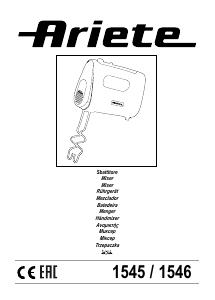 Handleiding Ariete 1545 Handmixer