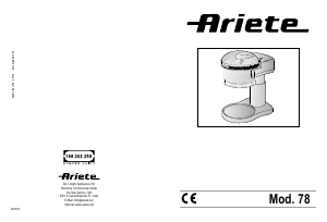 كتيب Ariete 0078 ماكينة آيس كريم