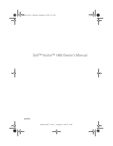 Manual Dell Vostro 1400 Laptop