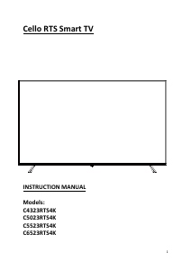 Manual Cello C5023RTS4K LED Television