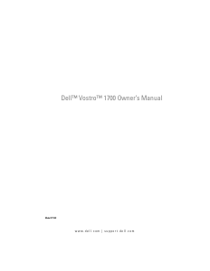 Manual Dell Vostro 1700 Laptop
