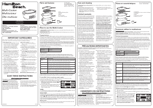Handleiding Hamilton Beach 33604 Multicooker