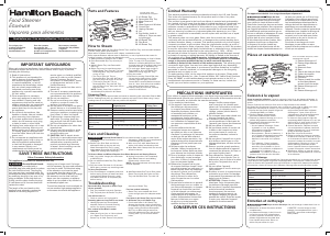 Handleiding Hamilton Beach 37430 Stoomkoker